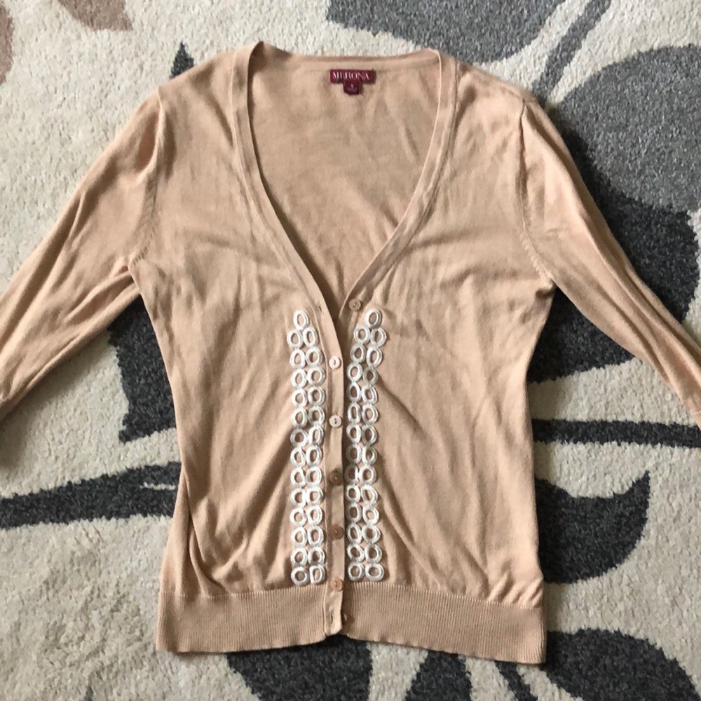 Tan 3/4 Length Sweater